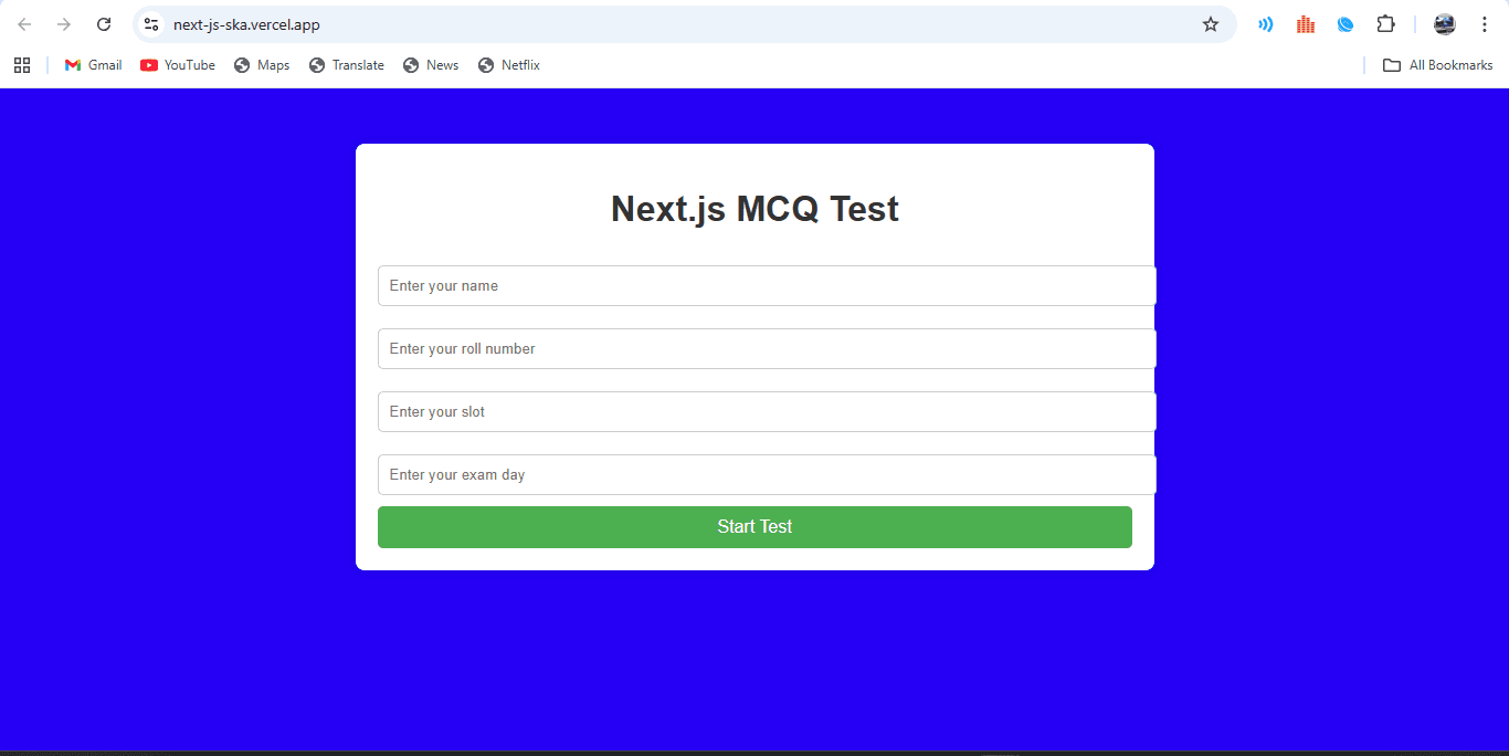 Next.js Testing & Demo Platform