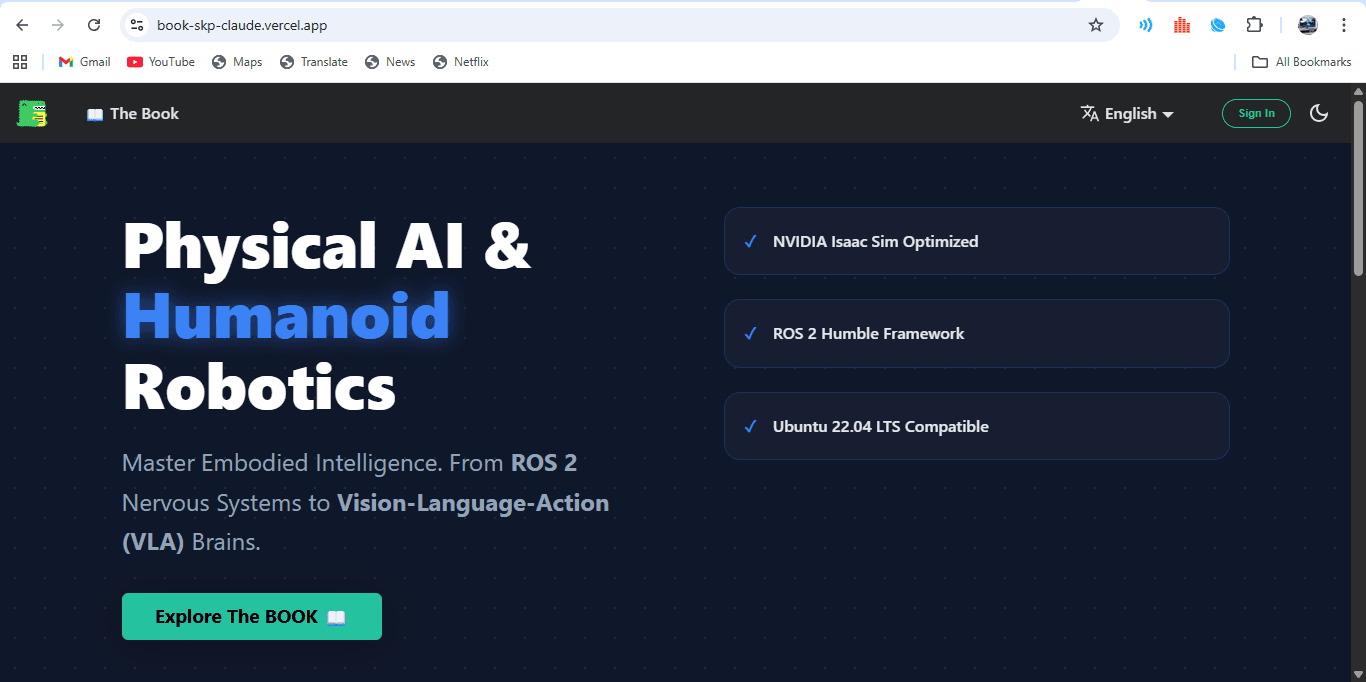 Physical AI & Humanoid Robotics Platform